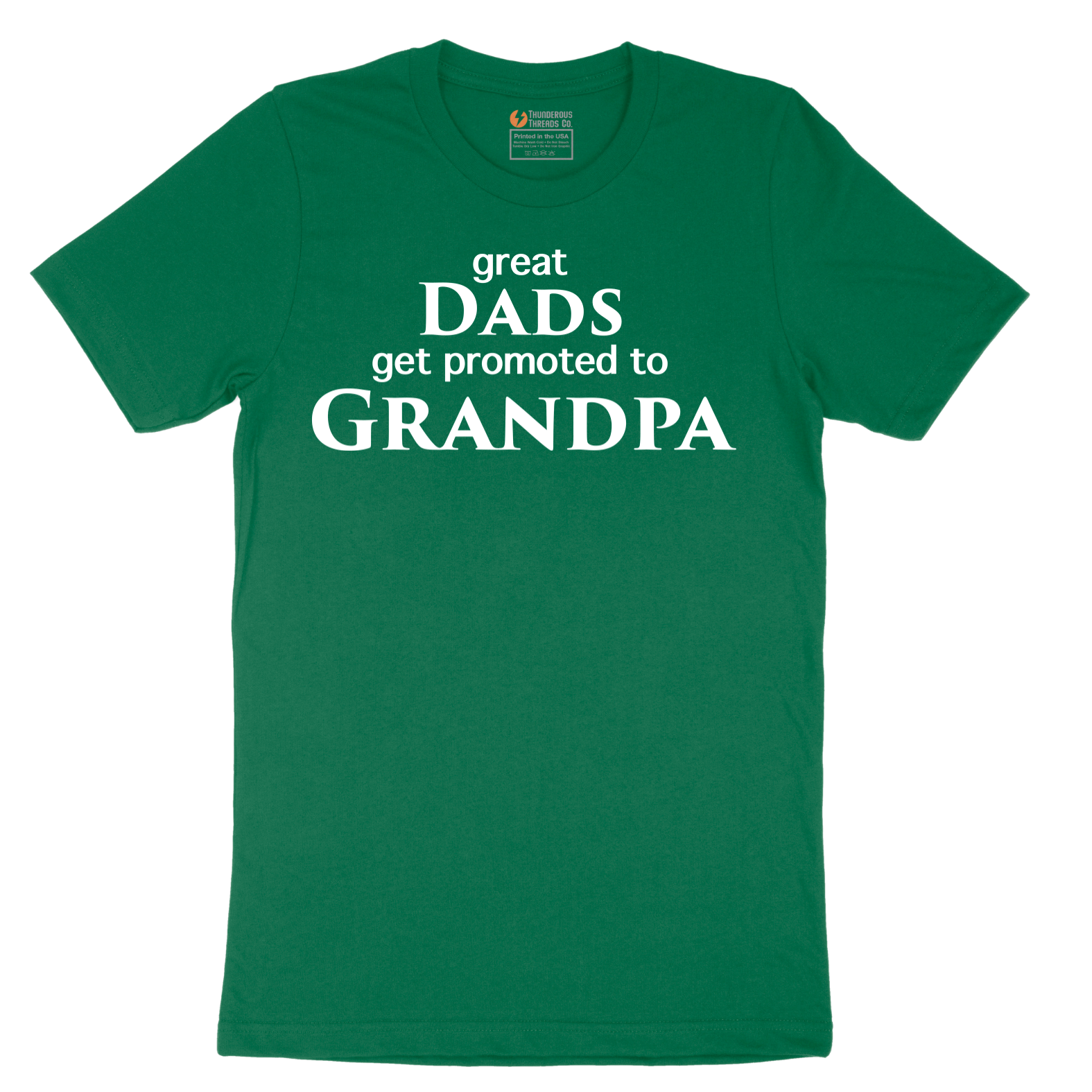 Great Dads Get Promoted to Grandpa - Mens T-Shirt - Sizes S - 6XL
