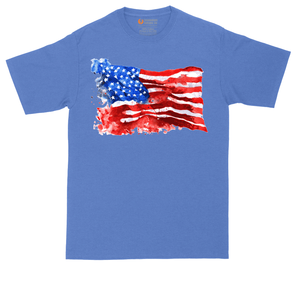 USA Flag Grunge | Mens Tall T-Shirt