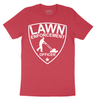 Lawn Enforcement Officer_Push Mower - Mens T-Shirt - Sizes S - 6XL