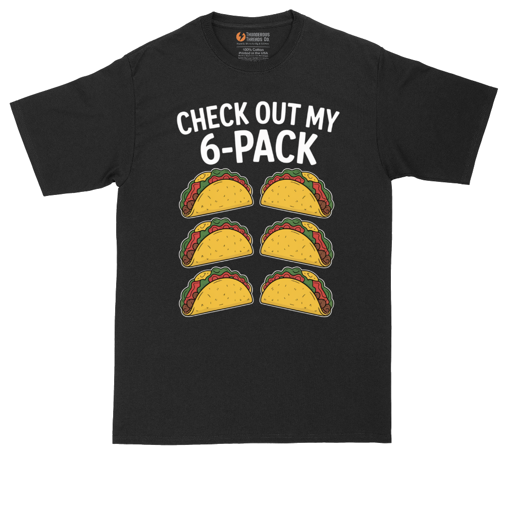 Check Out My 6 Pack - Taco Version - Mens Tall T-Shirt