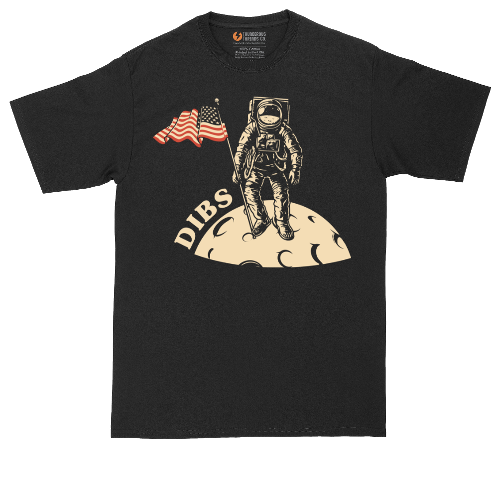 Dibs America Moon Landing | Mens Tall T-Shirt