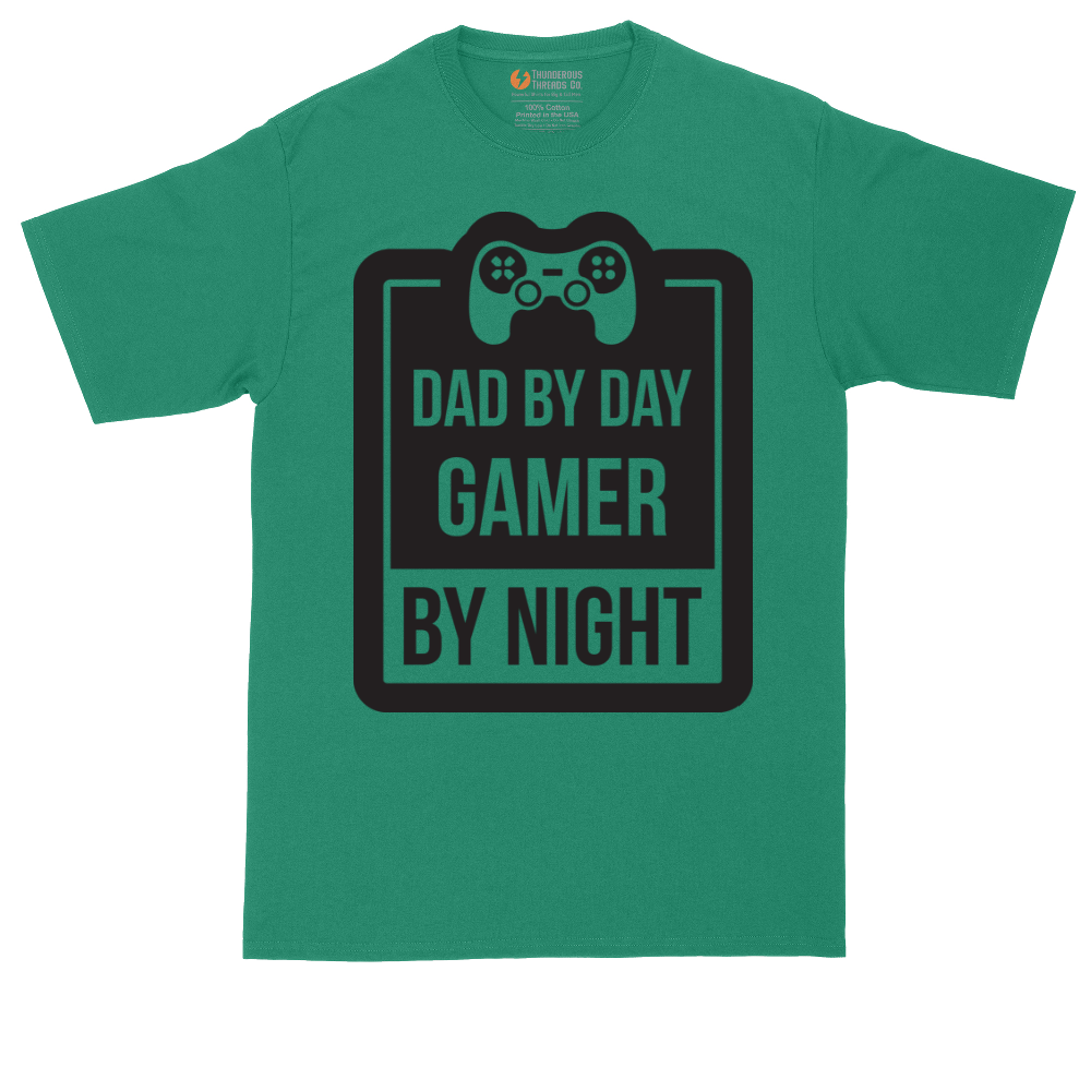 Dad my Day Gamer by Night | Mens Tall T-Shirt