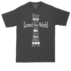 John 3:16 Cross | Mens Tall T-Shirt