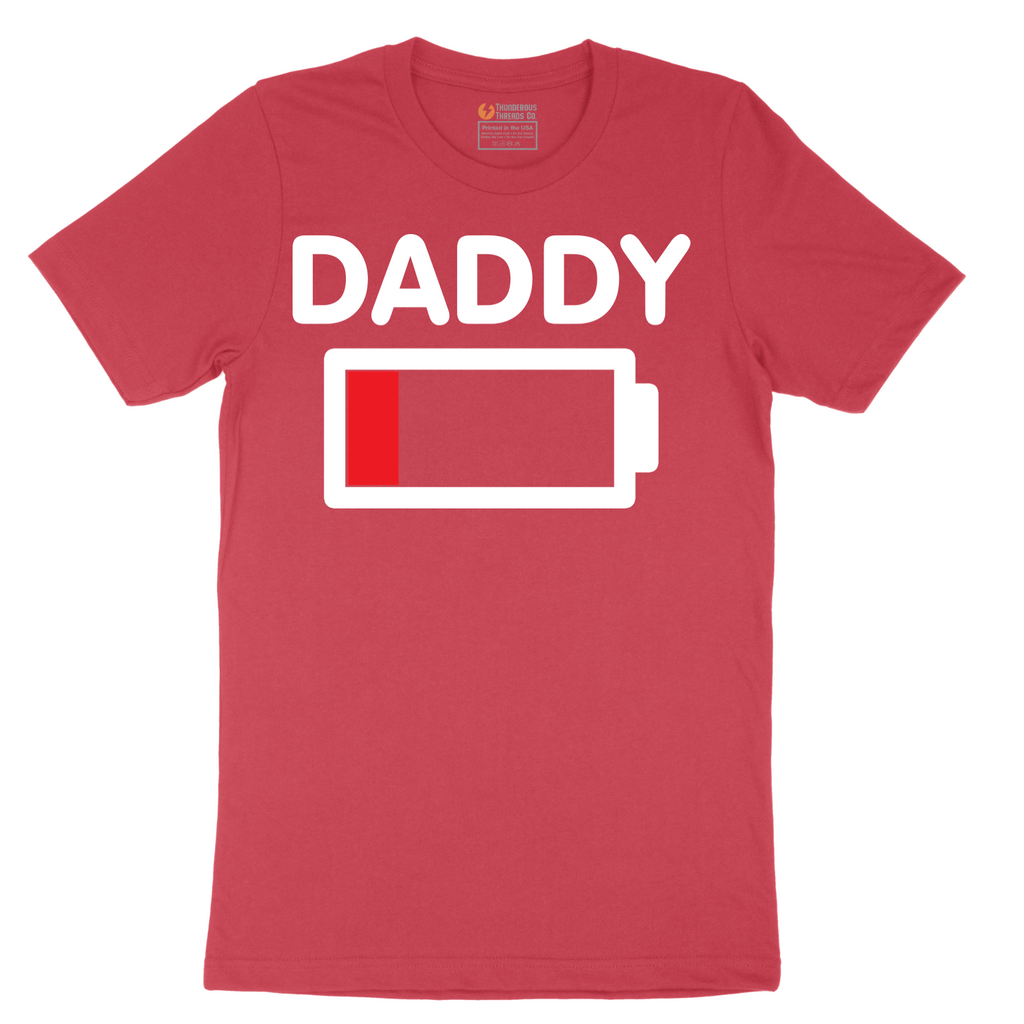 Daddy Low Battery - Mens T-Shirt - Sizes S - 6XL