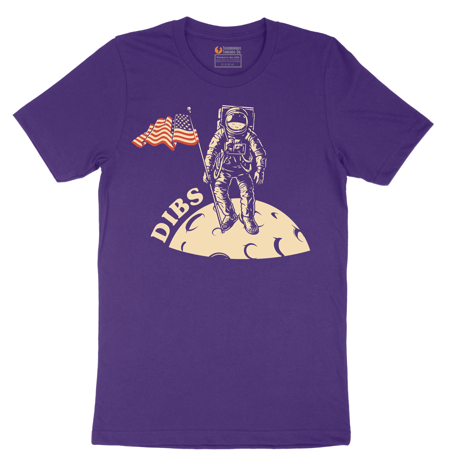 Dibs America Moon Landing - Mens T-Shirt - Sizes S - 6XL