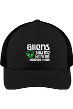 Aliens Saw Me - 3D Patch Trucker Hat