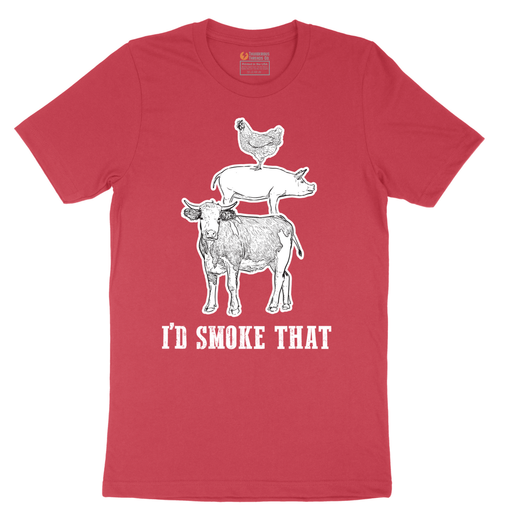 I'd Smoke That_Original Design - Mens T-Shirt - Sizes S - 6XL