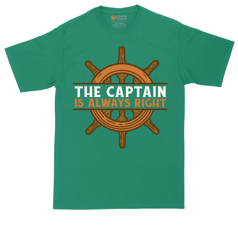 The Captain is Always Right_Full Color | Mens Tall T-Shirt
