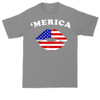 America Lips | Mens Tall T-Shirt