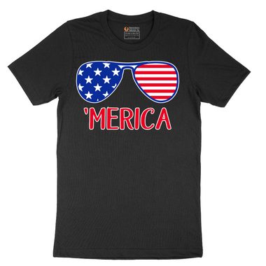 Merica Sunglasses - Mens T-Shirt - Sizes S - 6XL