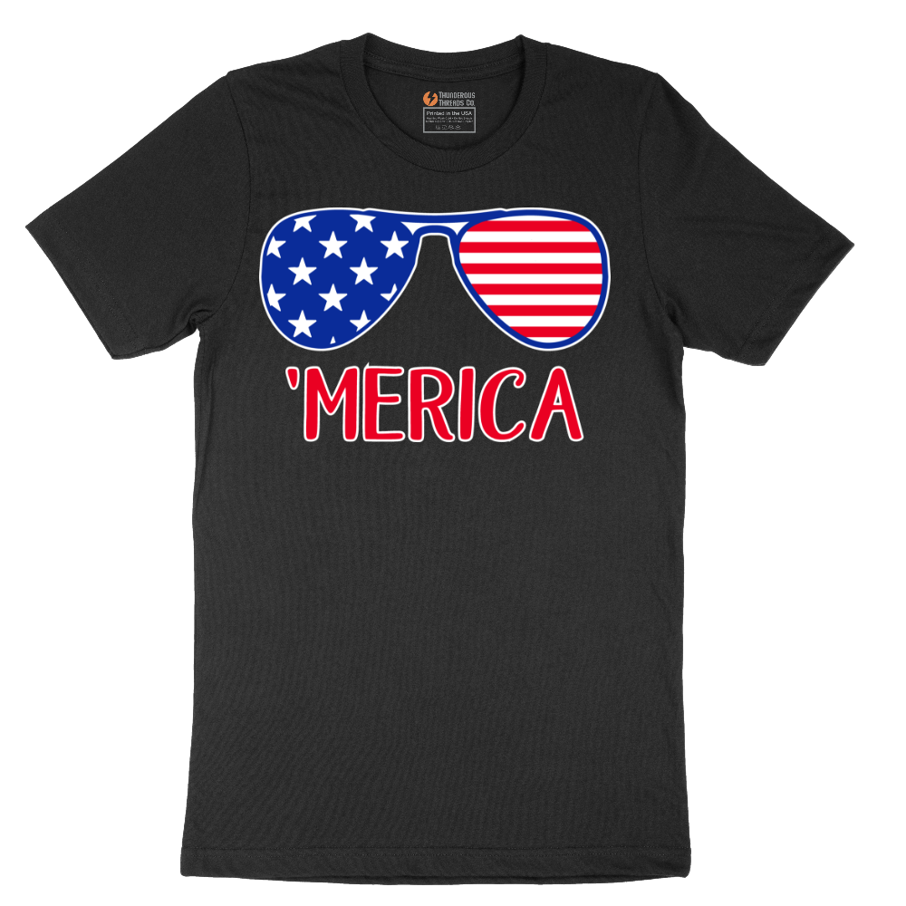 Merica Sunglasses - Mens T-Shirt - Sizes S - 6XL