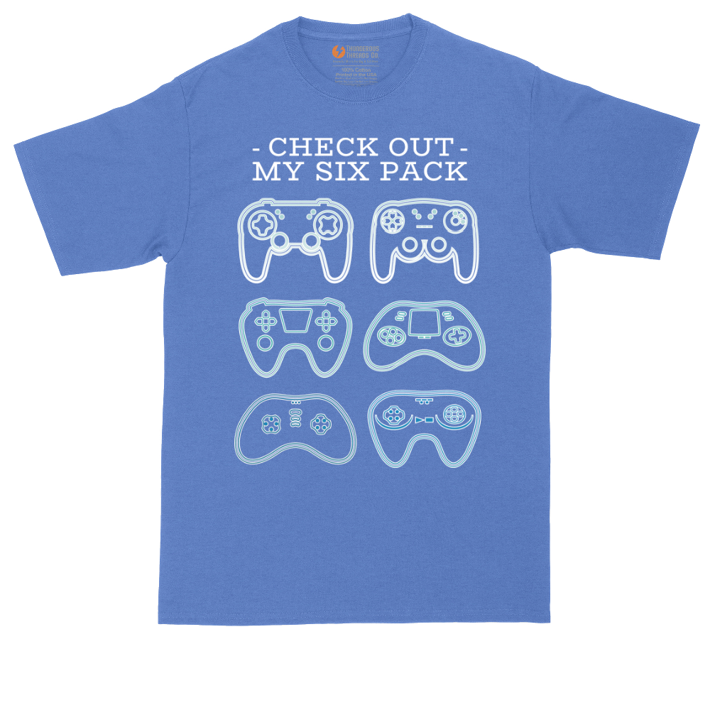 Check Out My Six Pack Video Game Version | Mens Tall T-Shirt