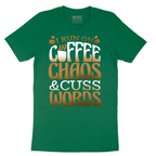 I Run on Coffee and Cuss Words - Mens T-Shirt - Sizes S - 6XL