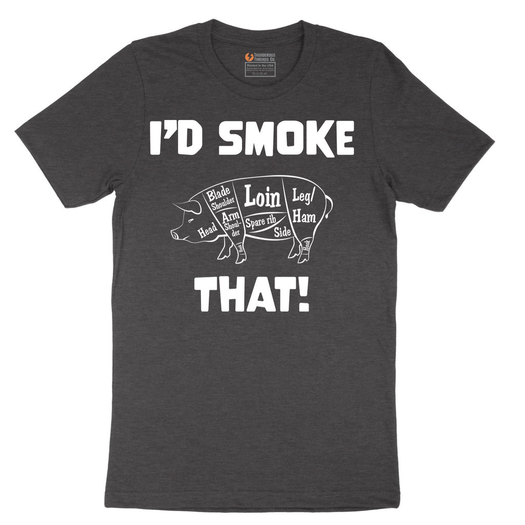 I'd Smoke That Pork Version - Mens T-Shirt - Sizes S - 6XL