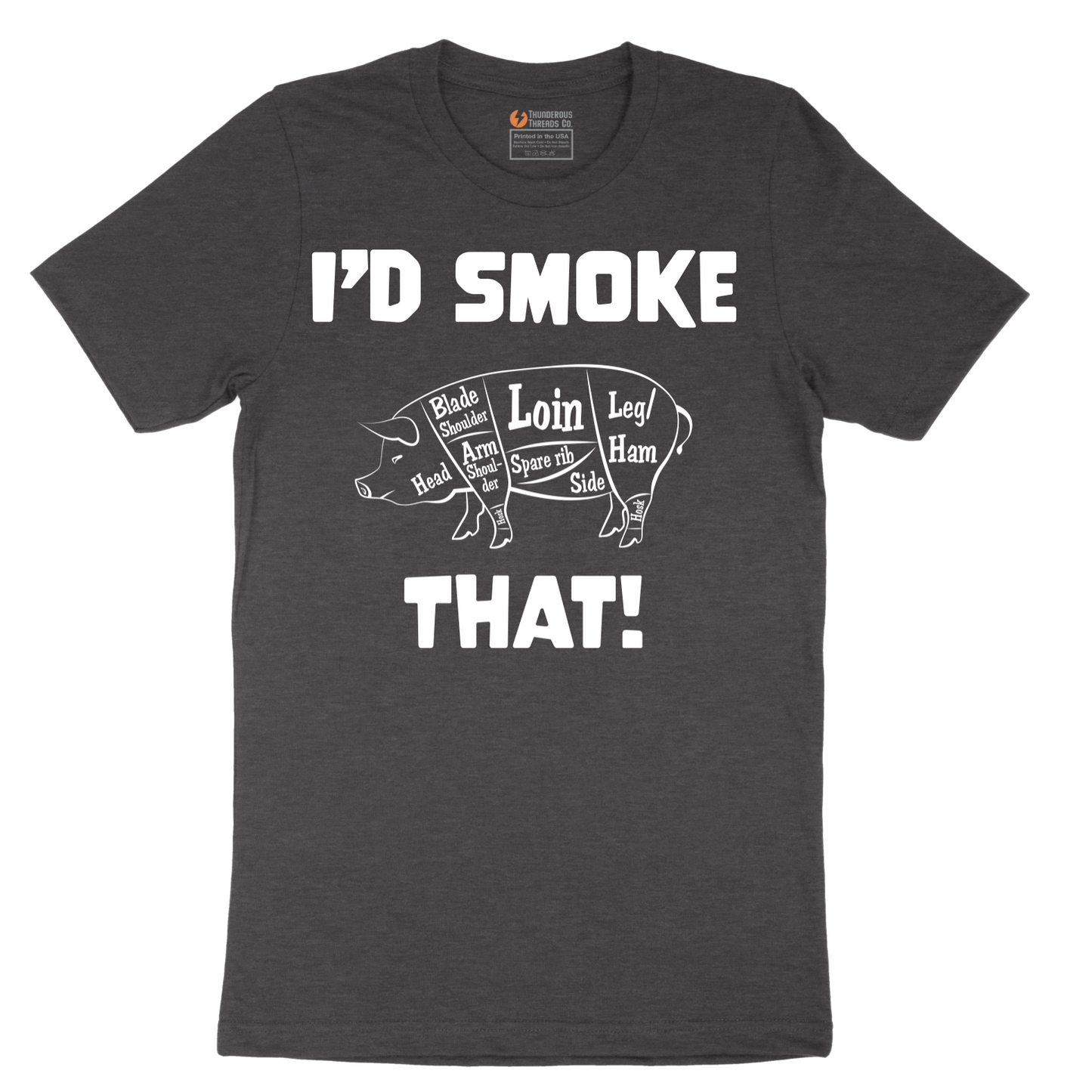 I'd Smoke That Pork Version - Mens T-Shirt - Sizes S - 6XL