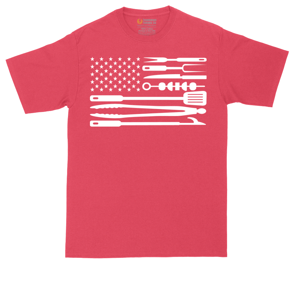 American Flag Barbeque Tools | Mens Tall T-Shirt