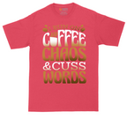 I Run on Coffee and Cuss Words | Mens Tall T-Shirt
