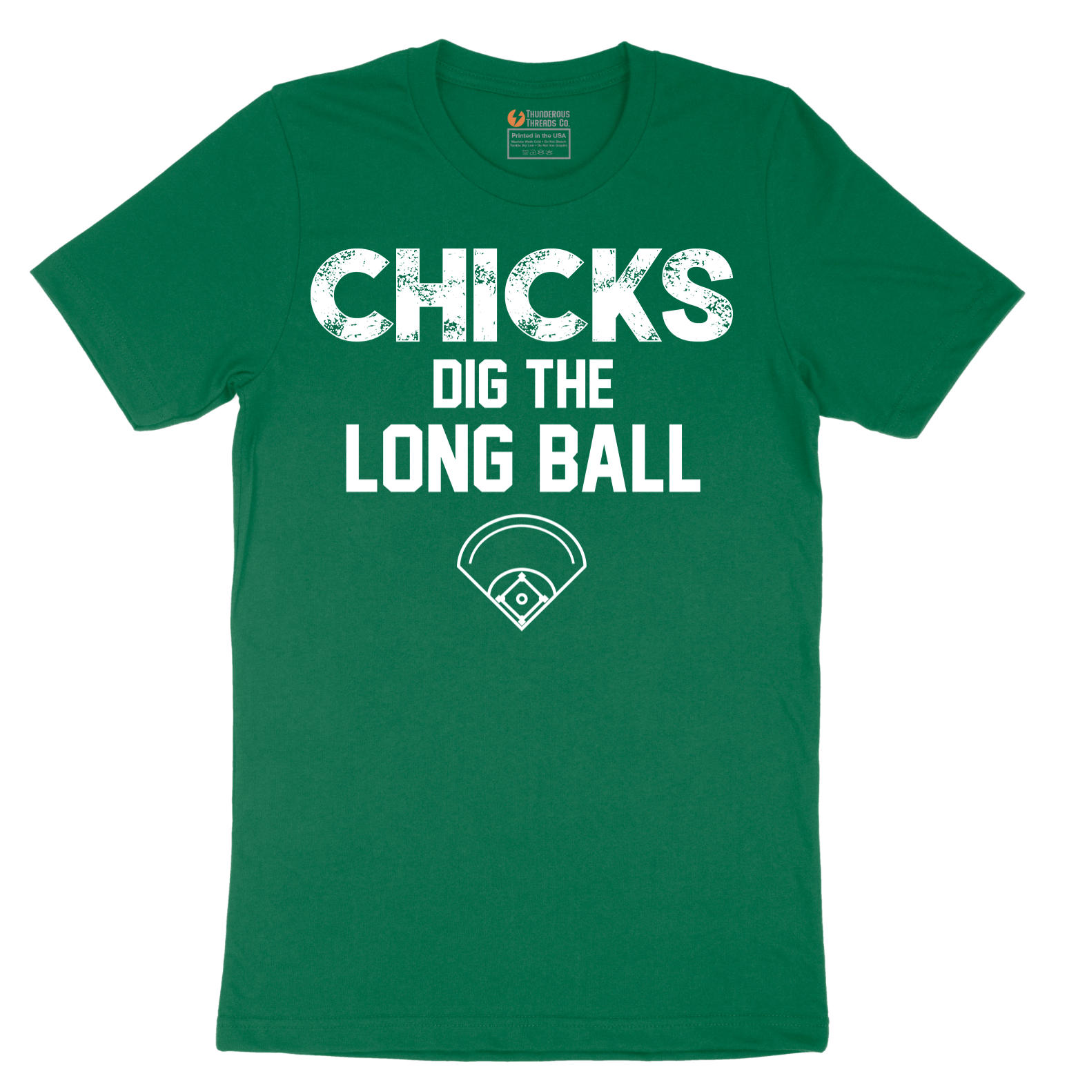 Chicks Dig the Long Ball - Mens T-Shirt - Sizes S - 6XL