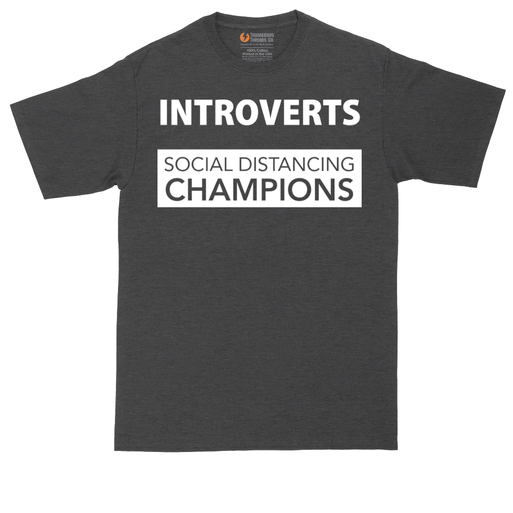 Introverts - Social Distancing Champions | Mens Tall T-Shirt