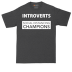 Introverts - Social Distancing Champions | Mens Tall T-Shirt