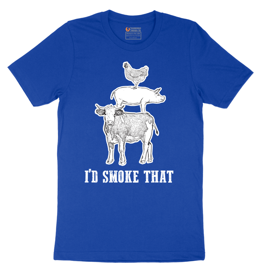 I'd Smoke That_Original Design - Mens T-Shirt - Sizes S - 6XL