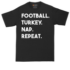 Football Turkey Nap Repeat | Mens Tall T-Shirt