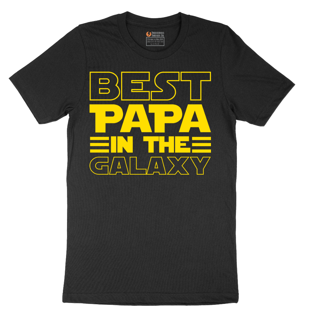 Best Papa in the Galaxy - Mens T-Shirt - Sizes S - 6XL