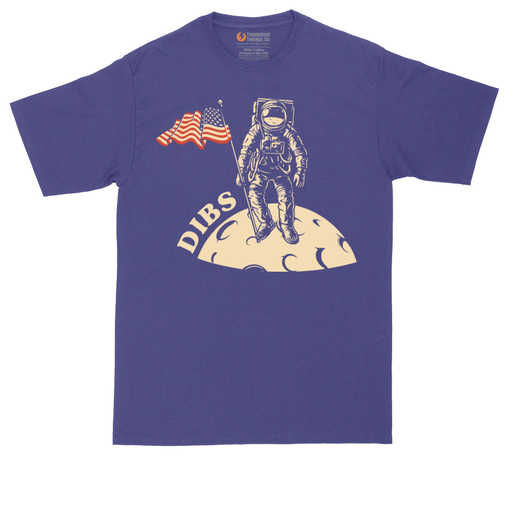 Dibs America Moon Landing | Mens Tall T-Shirt
