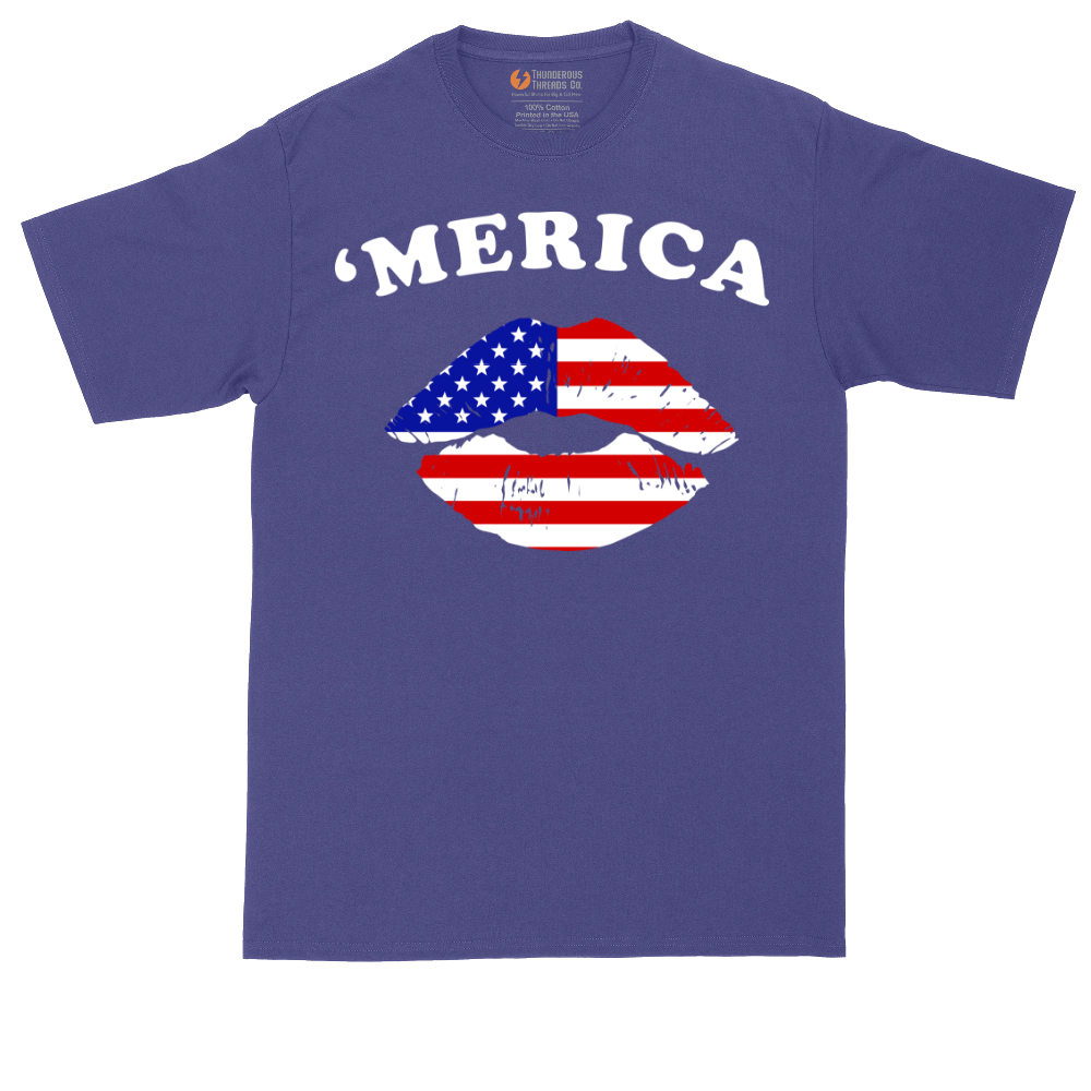 America Lips | Mens Tall T-Shirt