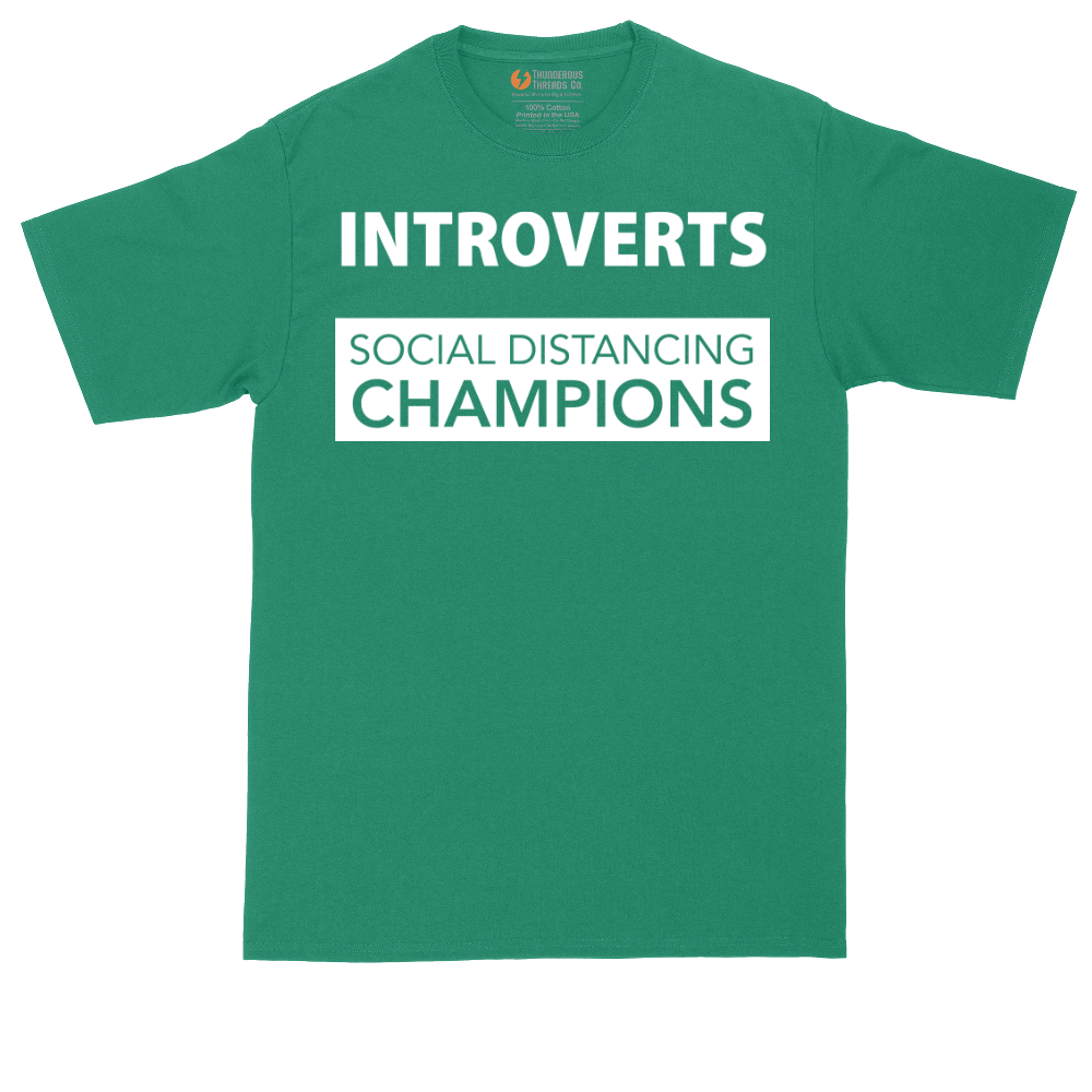 Introverts - Social Distancing Champions | Mens Tall T-Shirt