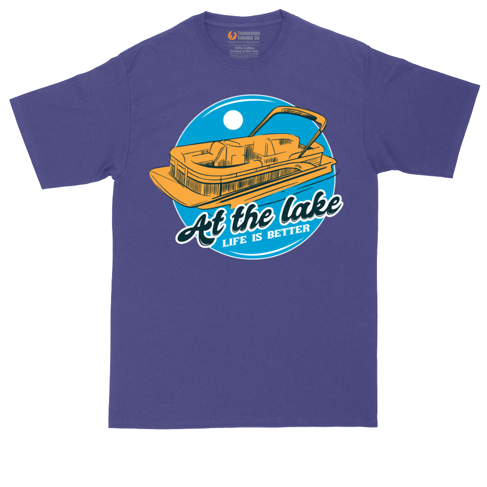 At the Lake Life is Better | Mens Tall T-Shirt