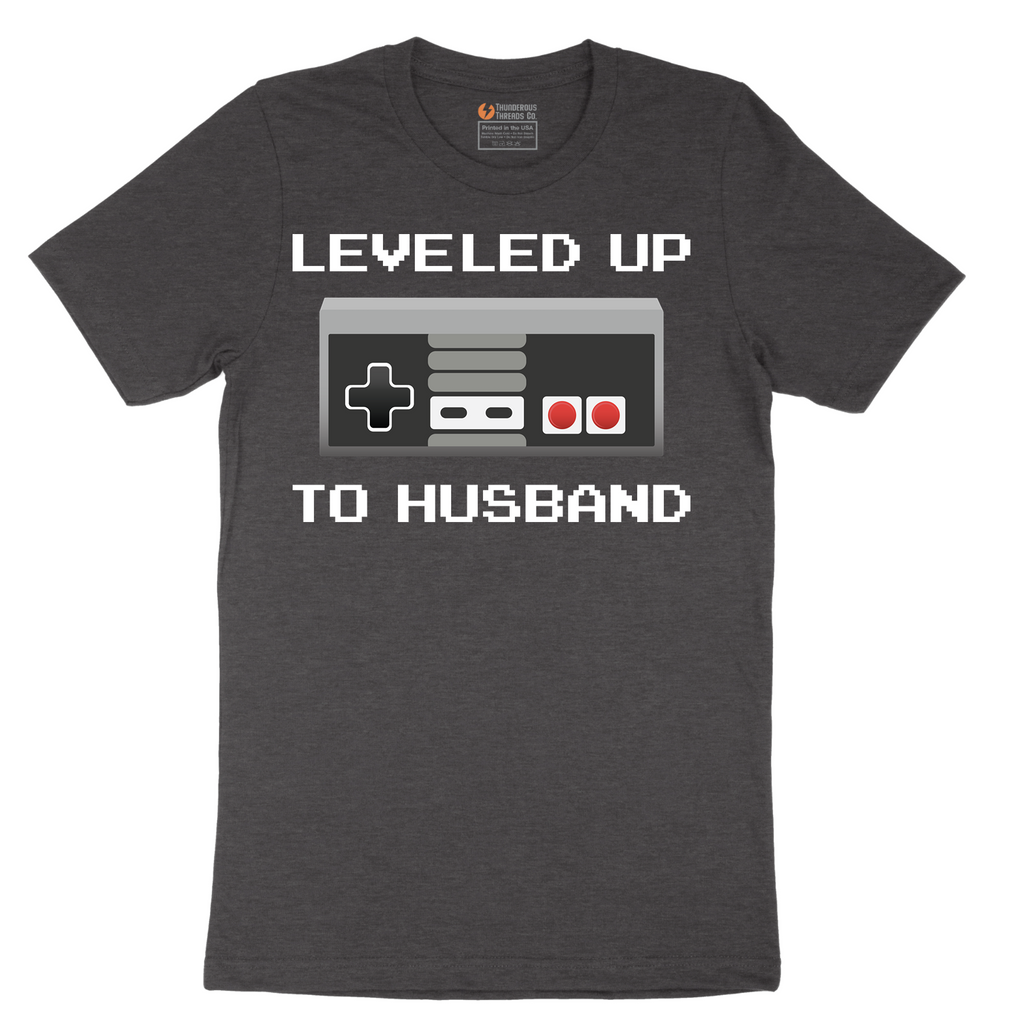 Leveled Up to Husband - Mens T-Shirt - Sizes S - 6XL