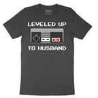Leveled Up to Husband - Mens T-Shirt - Sizes S - 6XL