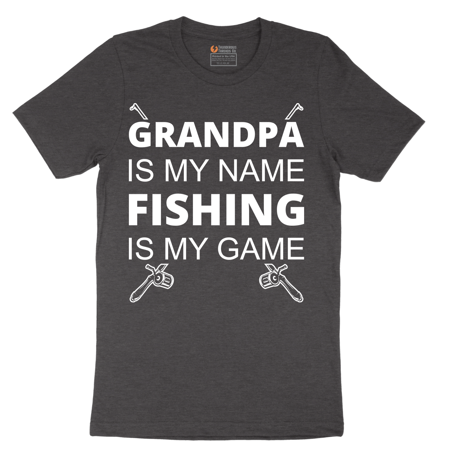 Grandpa is My Name Fishing is My Game - Mens T-Shirt - Sizes S - 6XL