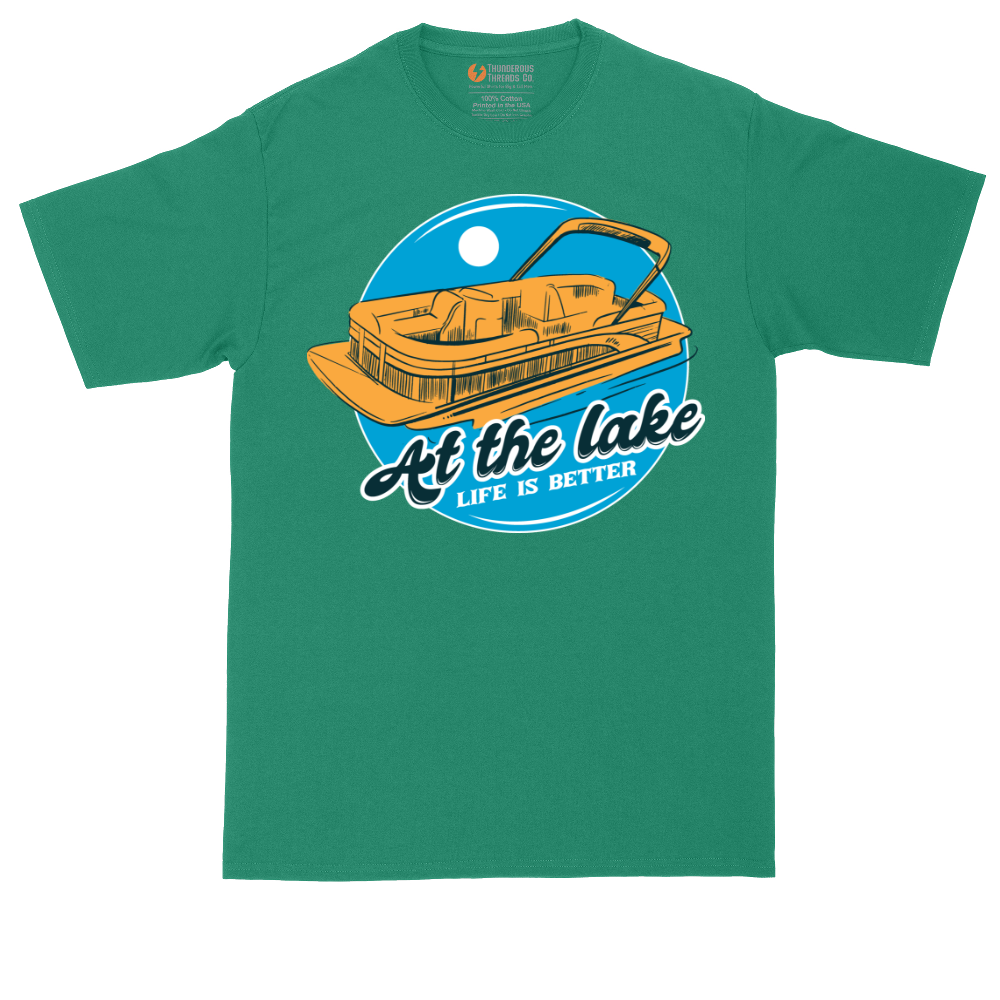 At the Lake Life is Better | Mens Tall T-Shirt