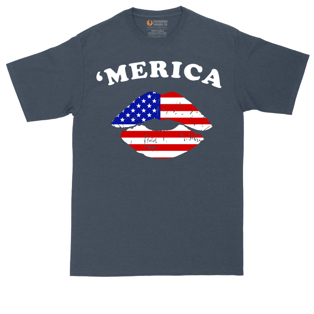 America Lips | Mens Tall T-Shirt