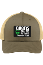 Aliens Saw Me - 3D Patch Trucker Hat