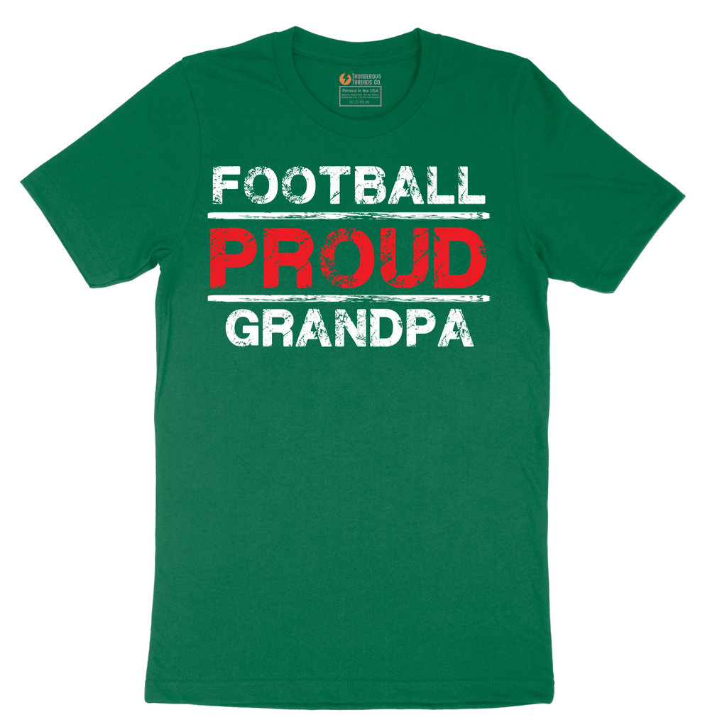 Proud Football Grandpa - Mens T-Shirt - Sizes S - 6XL