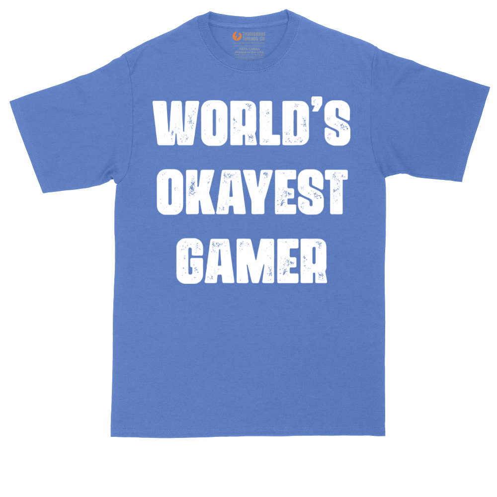 Worlds Okayest Gamer | Mens Tall T-Shirt
