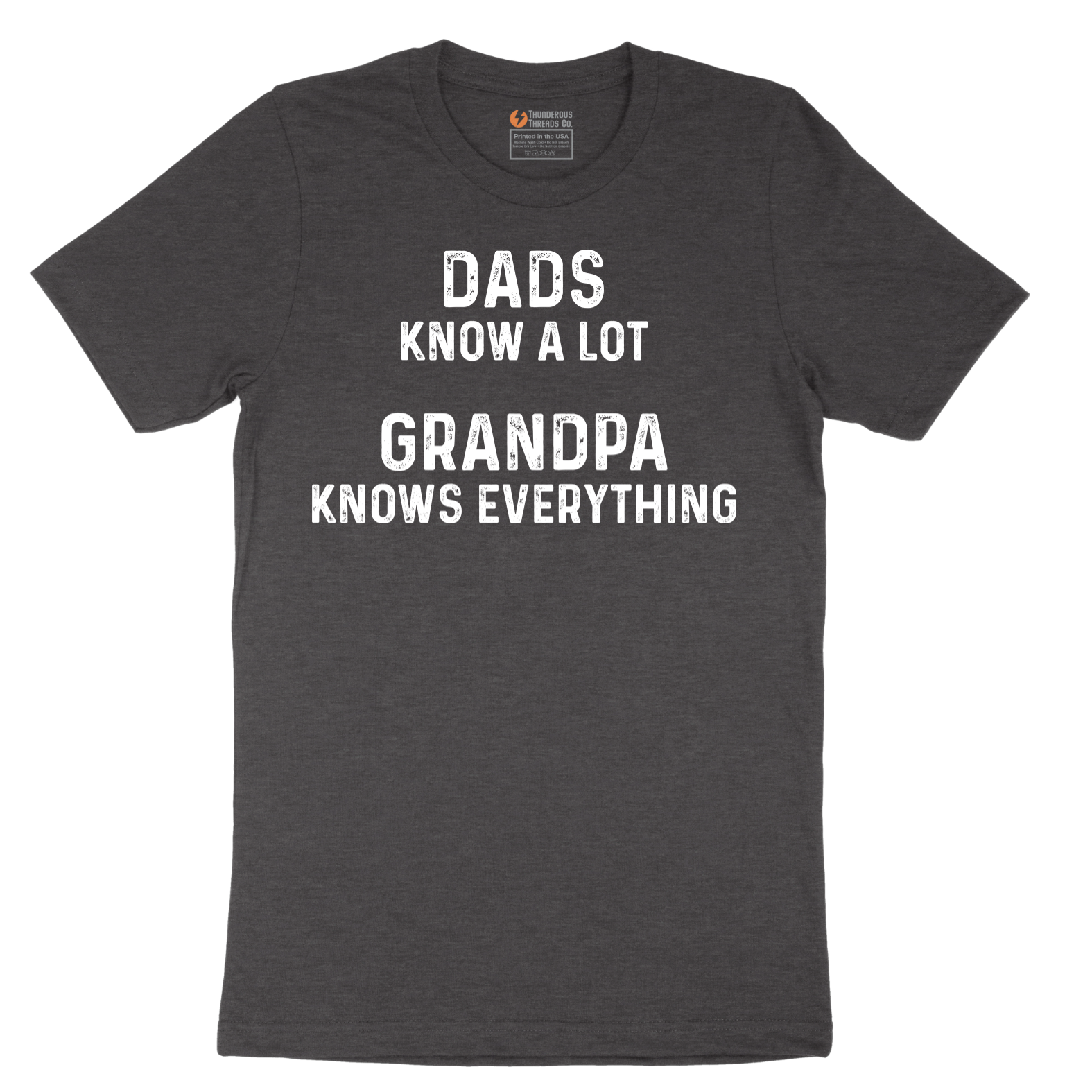 Dads Know A Lot Grandpa Knows Everything - Mens T-Shirt - Sizes S - 6XL