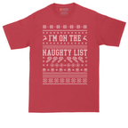 I'm on the Naughty List | Mens Tall T-Shirt