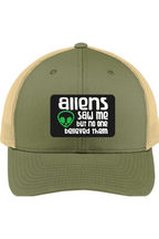 Aliens Saw Me - 3D Patch Trucker Hat