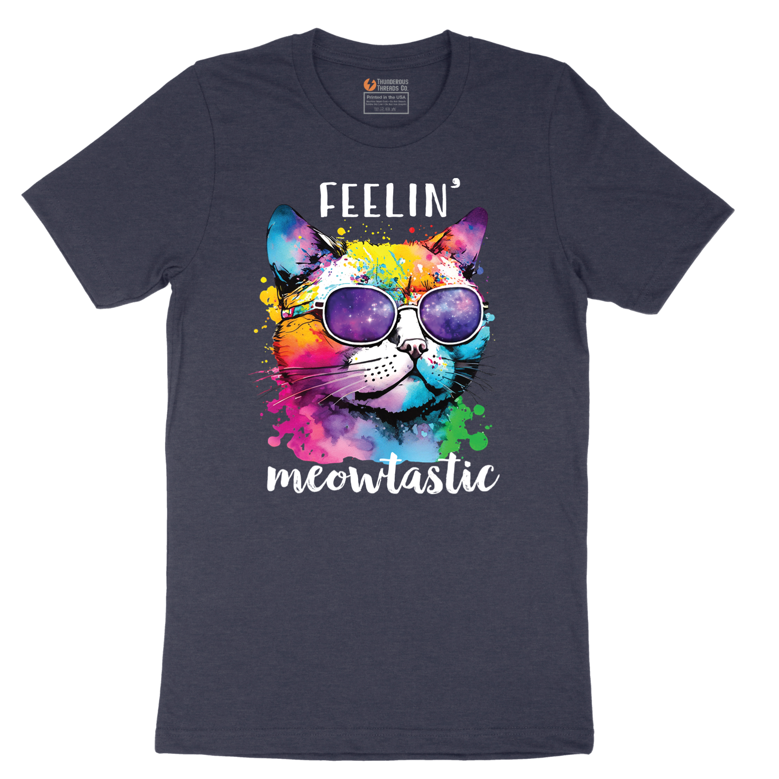 Feeling Meowtastic - Mens T-Shirt - Sizes S - 6XL