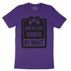 Dad my Day Gamer by Night - Mens T-Shirt - Sizes S - 6XL