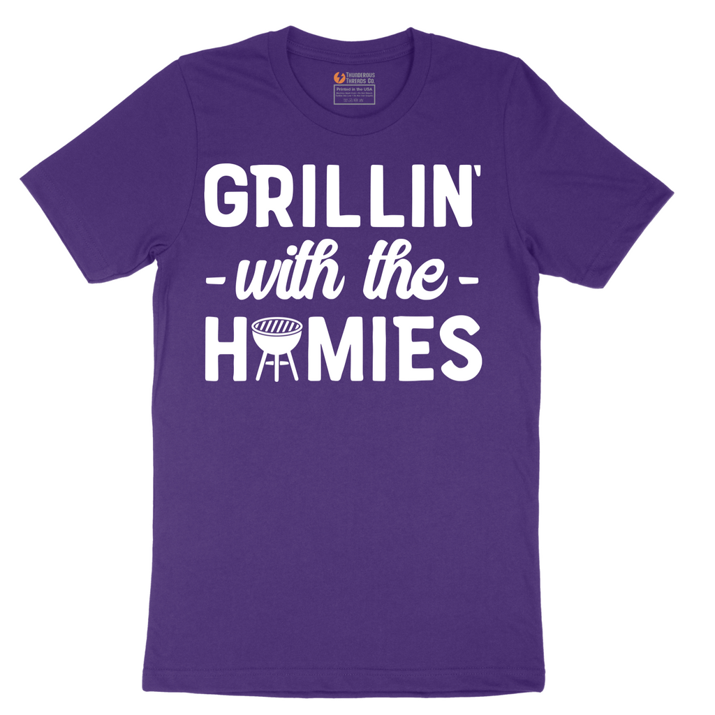 Grillin With the Homies - Mens T-Shirt - Sizes S - 6XL