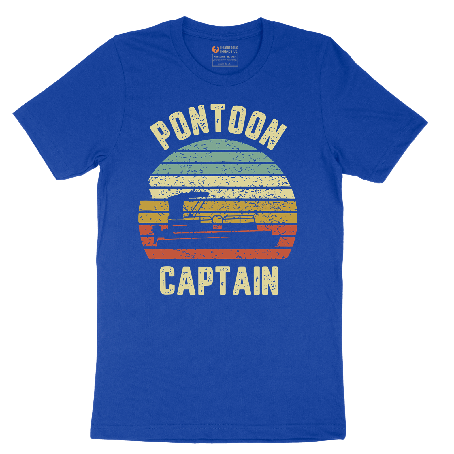 Pontoon Captain - Mens T-Shirt - Sizes S - 6XL