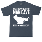 What Happens in the Man Cave Stays in the Man Cave | Mens Tall T-Shirt