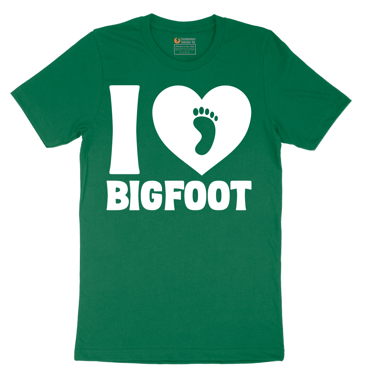 I Love Bigfoot - Mens T-Shirt - Sizes S - 6XL