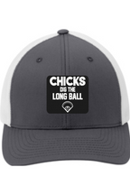 Chicks Dig the Long Ball - 3D Patch Trucker Hat