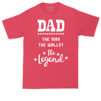 Dad the Man the Wallet the Legend | Mens Tall T-Shirt